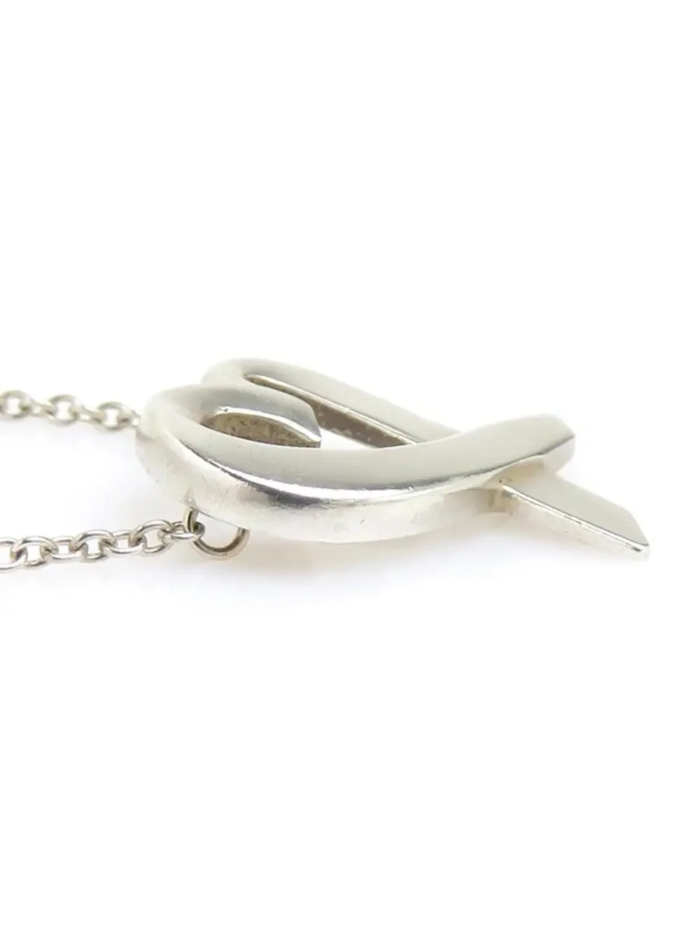 Auth Tiffany&Co. Loving Heart Necklace #300093T14B